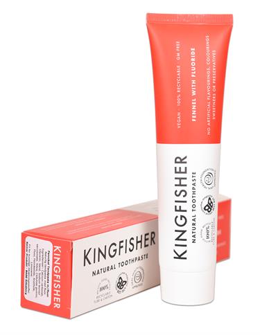 Kingfisher Fennikel Tandpasta med fluor